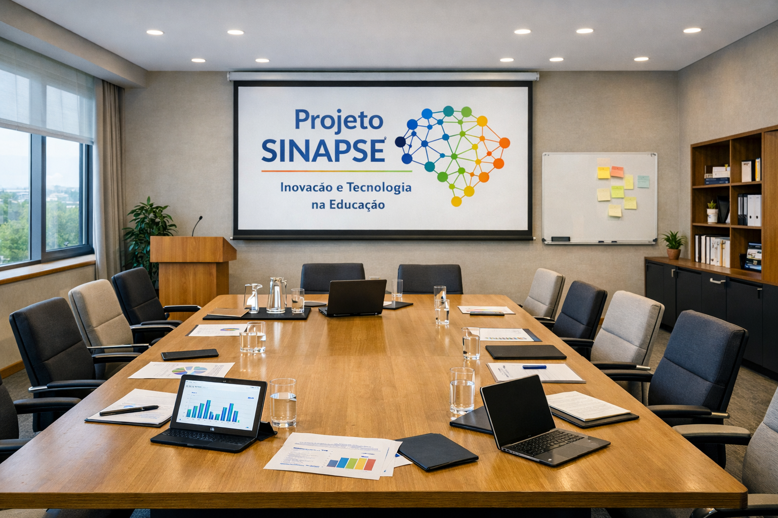 Reunião de apresentação do Projeto SINAPSE na Escola Secundária de Valbom