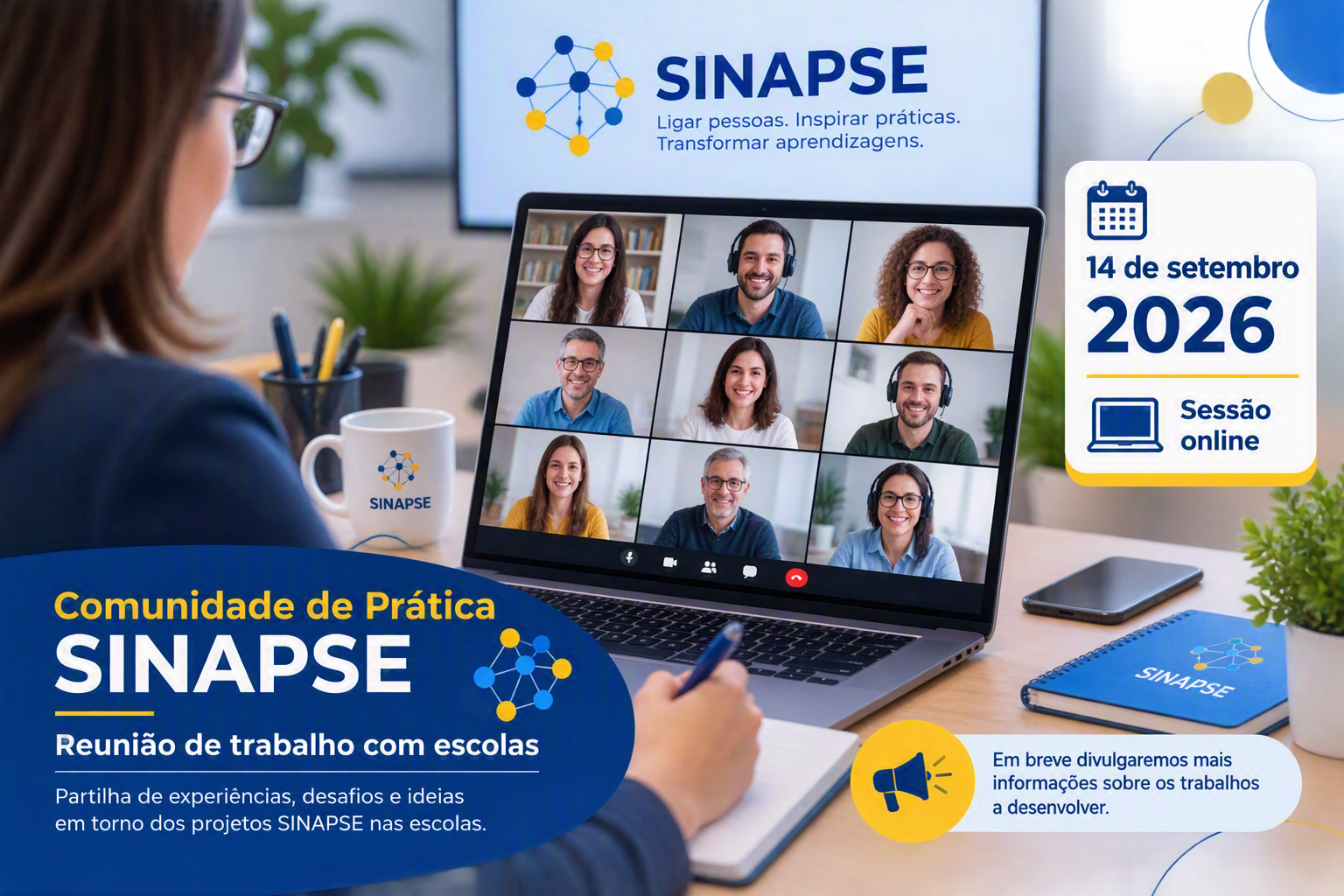 Comunidade de Prática SINAPSE reúne docentes em torno da inovação pedagógica